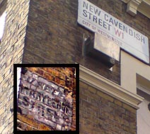 An old sign showing Upper Marylebone Street